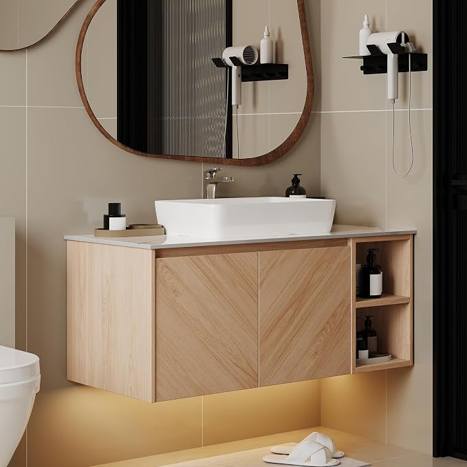 36'' Floating Vanity Bathroom, Single Bathroom Vanity - Image 3