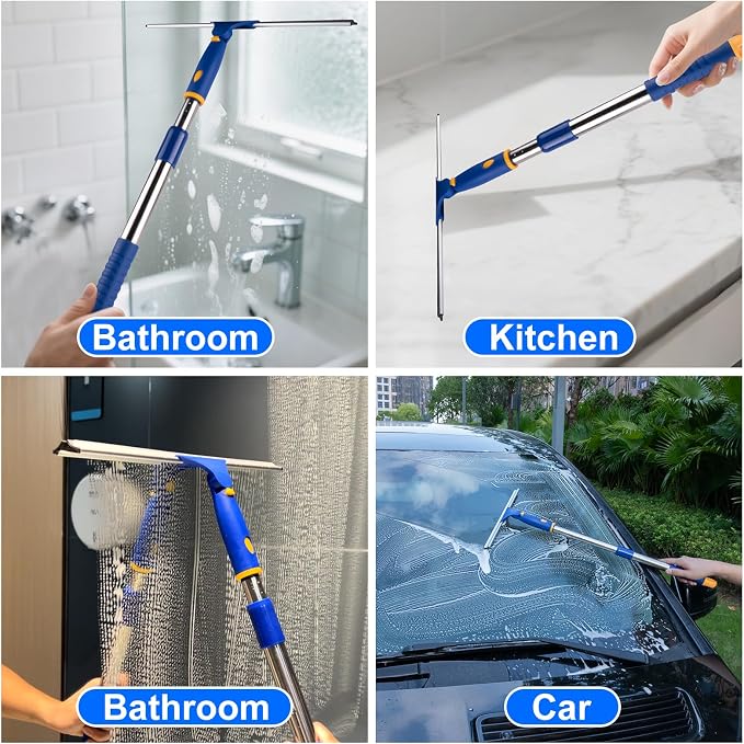 ITTAHO Shower Squeegee for Glass Doors, All-Purpose Extendable Window Squeegee - Image 4