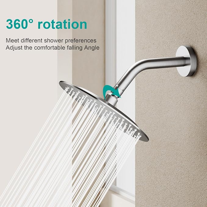 All Metal Rain Shower Head - Image 6