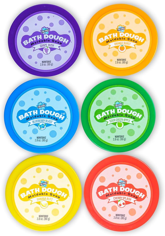 Tub Works® Bath Dough™ Moldable Kids Soap Bath Toy, Variety 6 Pack | Shape - Image 7