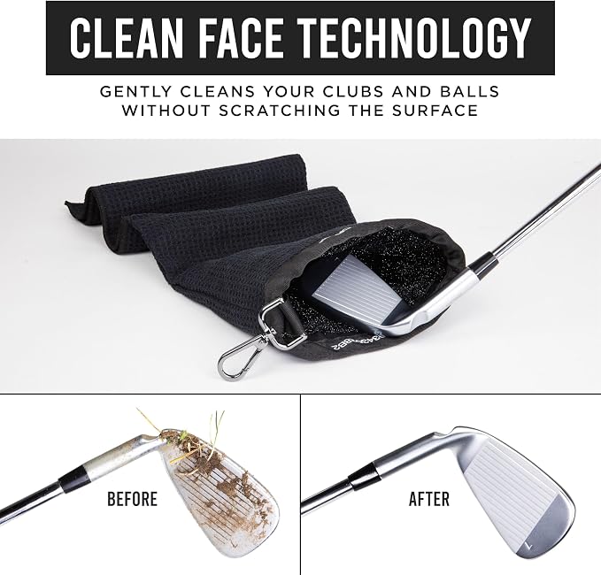 Club Scrub Towel Pro, Golf Club and Ball Cleaning Pouch - Image 4