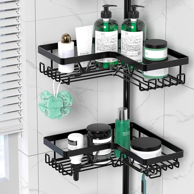 Shower Caddy Tension Pole Corner - Image 4
