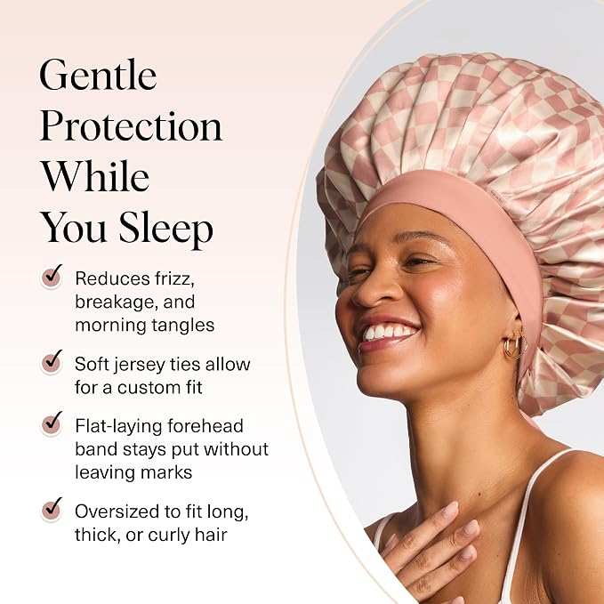 Kitsch XL Satin Bonnet for Sleeping - Image 3