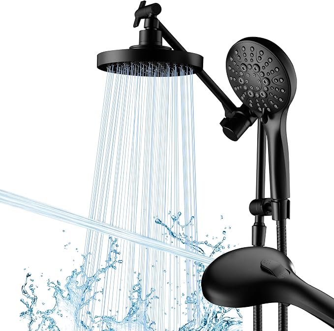 BRIGHT SHOWERS High Pressure Dual Shower Head Combo by BRIGHTSHOWERS