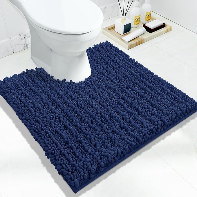 Yimobra Toilet Rug U Shaped Washable 24x24 Inch by Yimobra