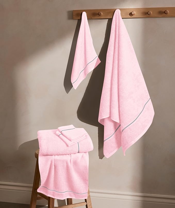 MyOwn Ultra Soft 6 Pack Cotton Towel Set, Contains 2 Bath Towels 28x55 inch - Image 3