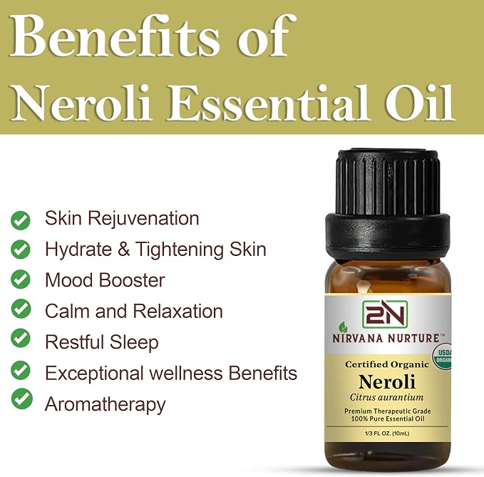 Neroli Essential Oil USDA Certified Organic, 100% Pure Natural Premium Grade - Image 3