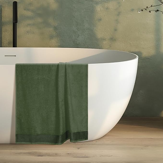 Belizzi Home Cotton 2 Pack Oversized Bath Sheet 35 x 70, Large Bath Sheet - Image 4