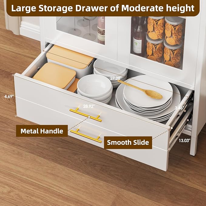 73''H Arched Kitchen Pantry Cabinets - Image 4