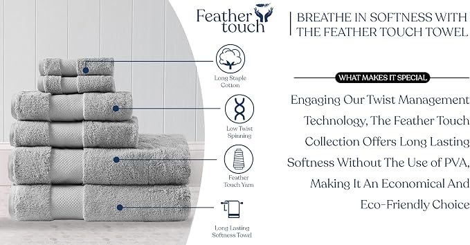 Delara Organic Cotton Luxuriously Plush Bath Towel 33 Piece Set|GOTS & Oeko-TEX - Image 7