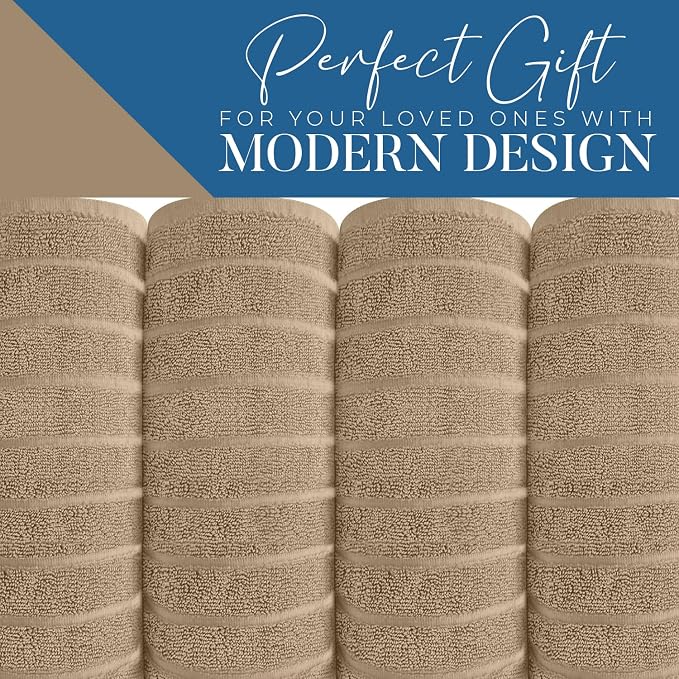 DAN RIVER Pack of 2 Bath Sheet 35x70 Inches, Ribbed Big Towels Oversized Extra - Image 6