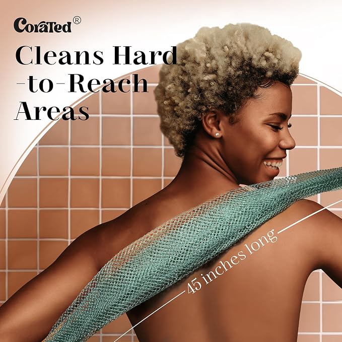 CORATED African Net Sponge Authentic, Shower Loofah Exfoliating Bath Sponge - Image 7