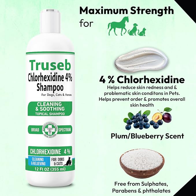 Truseb Topical Chlorhexidine 4% Shampoo - Image 3