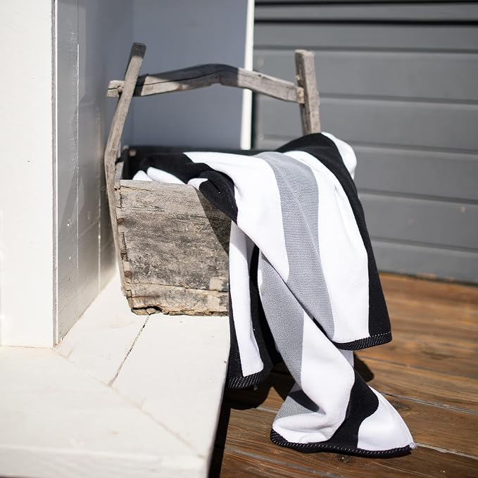 Laguna Beach Textile Co. Striped Cabana Oversized Beach Towel - Image 7