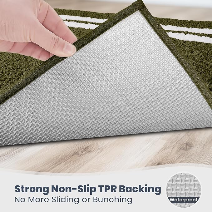 PURRUGS Bathroom Rug Non-Slip Machine Washable 30" x 60", Super Absorbent and - Image 4