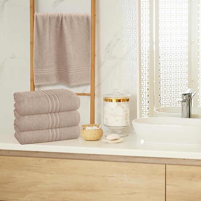 BOUTIQUO Ultra Soft Cotton 6 -Piece Hand Towel Set 16x24 Inch, Spa & General - Image 4