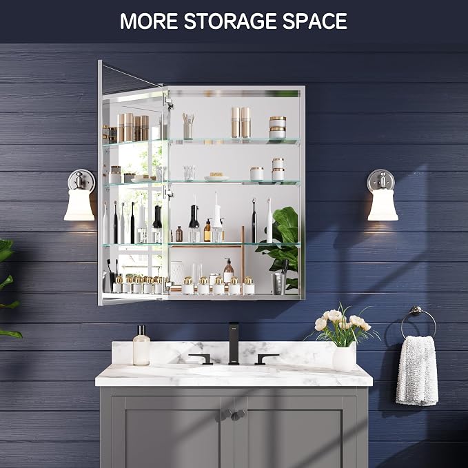 Medicine Cabinet 24" x 36", Bathroom Medicine Cabinet - Image 4