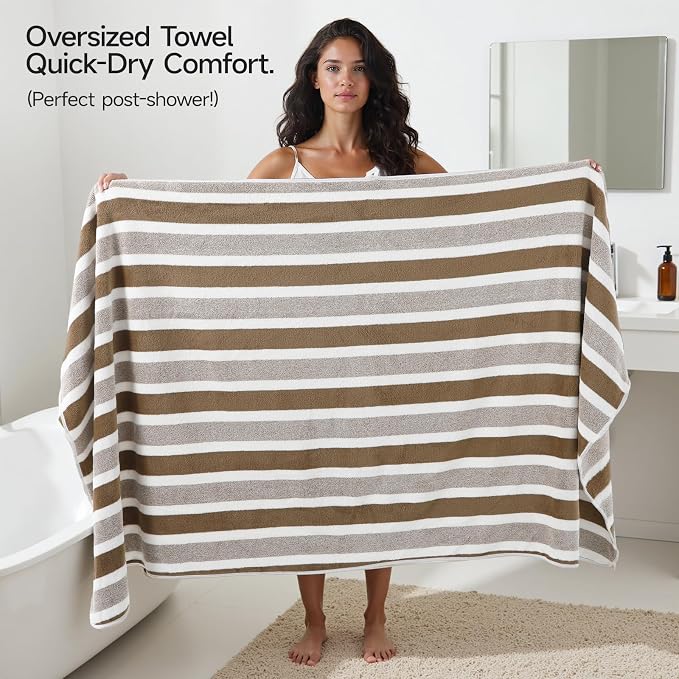REDKISS Ultra Soft Bath Towel Sets 6-Piece 35"x70" | 100% Microfiber Highly - Image 6
