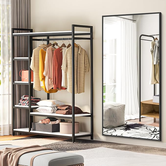 BONEWEI Bathroom Mirror, 30x55 inch Wall Mirror - Image 5