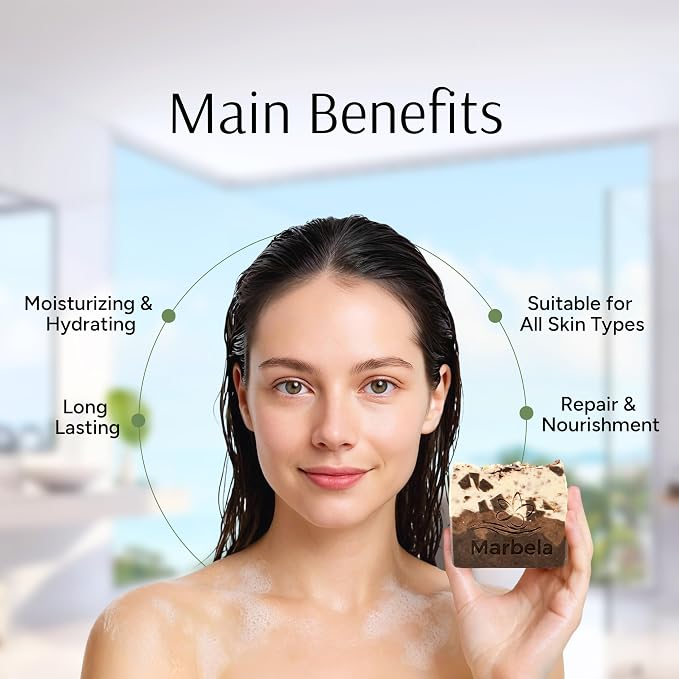 Marbela Cosmetics Chocolate Chunk Handmade Soap Bar - Image 3