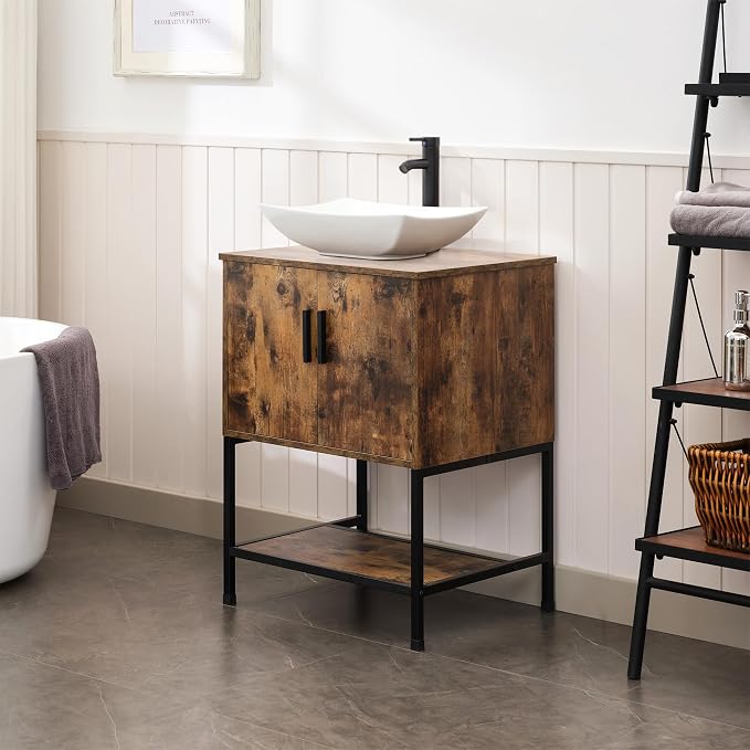 UEV Rustic Brown 24" Bathroom Vanity - Image 3
