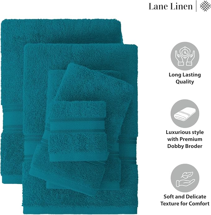 LANE LINEN Luxury 6-Piece Bath Towel Set - Image 6