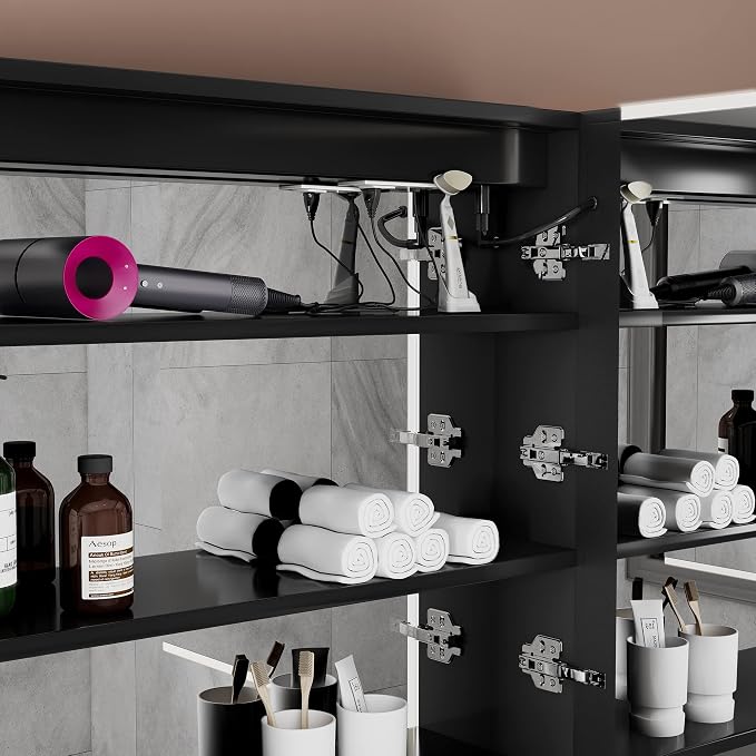 Black Medicine Cabinets for Bathroom - Image 7
