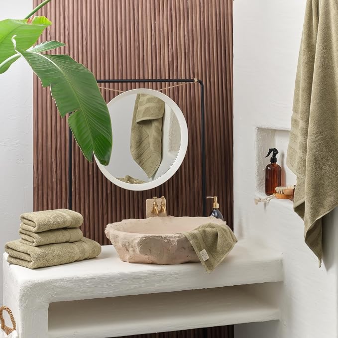 SOFE H&L | Olea Luxury Turkish Cotton Bath Towel Set of 1 : 1 Jumbo Bath Towel - Image 2