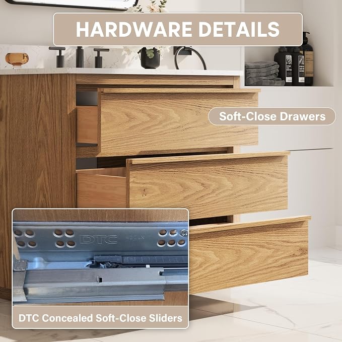 WELLFOR 36" Bathroom Vanity - Image 5