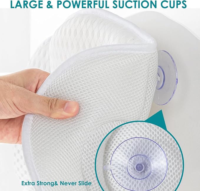 SQLHM Bath Pillows for Tub, Luxury Bath Pillow for Neck and Back Support - Image 5