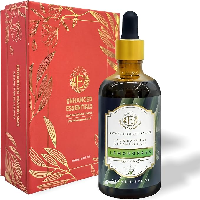 Luxurious LEMONGRASS Essential Oil by Enhanced Essentials|Slow Distilled by Unknown