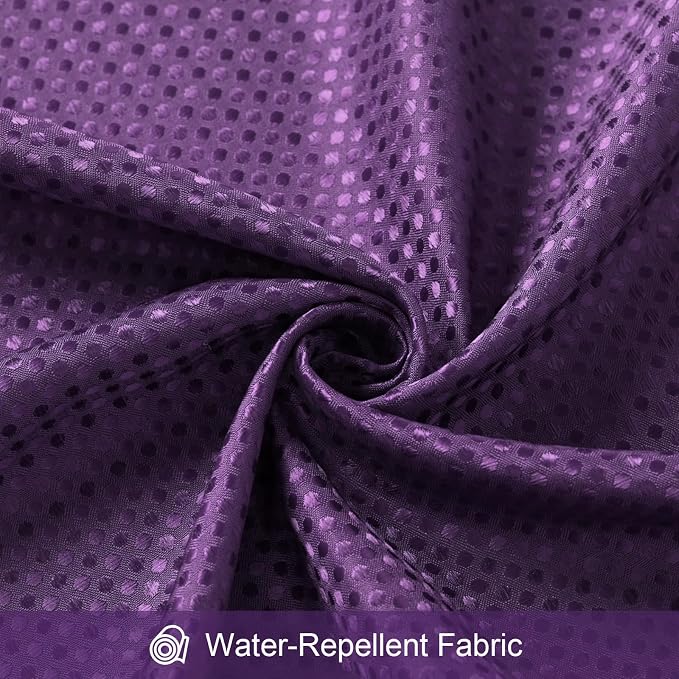 3 in 1 Extra Long Purple Shower Curtain Set-72 W x 84 H, Modern Waffle and PEVA - Image 7
