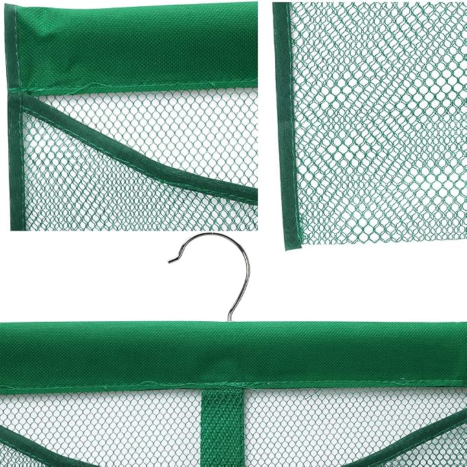 Portable Mesh Pocket with Rotatable Hanger, Quick Dry Serial Type Bath Storage - Image 6