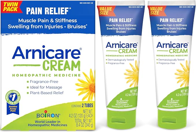 Boiron Arnicare Cream 4.2 oz for Joint Pain, Muscle Pain Relief, and Bruises by Boiron
