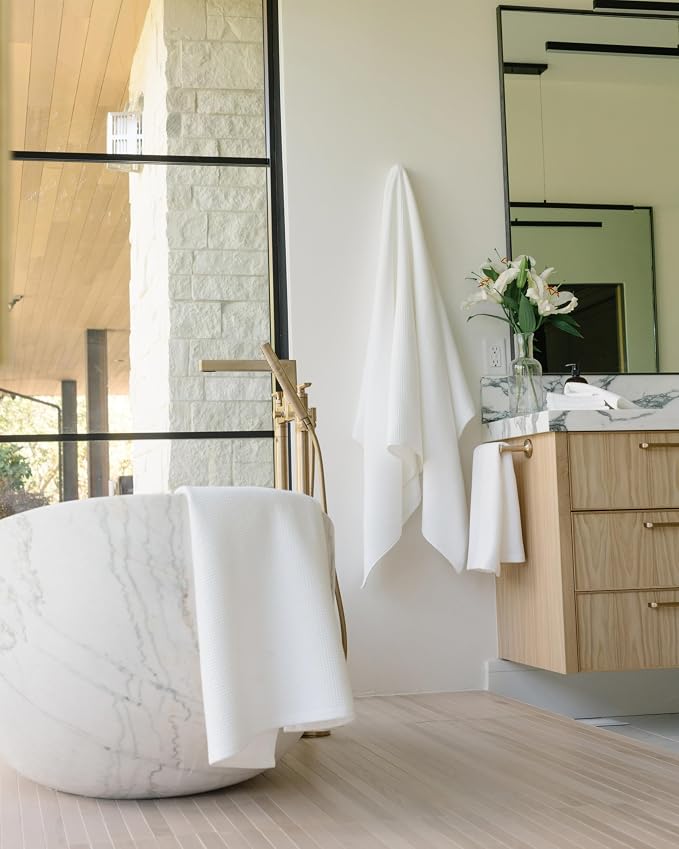 Cozy Earth Waffle Bath Sheets - Image 5