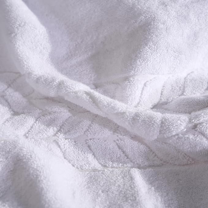 BAGNO MILANO Organic Turkish Cotton Bath Towels, Luxury Jacquard Collection - Image 6
