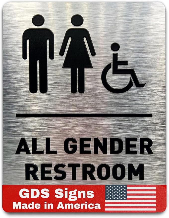 All Gender Restroom Sign by GDS by GDS