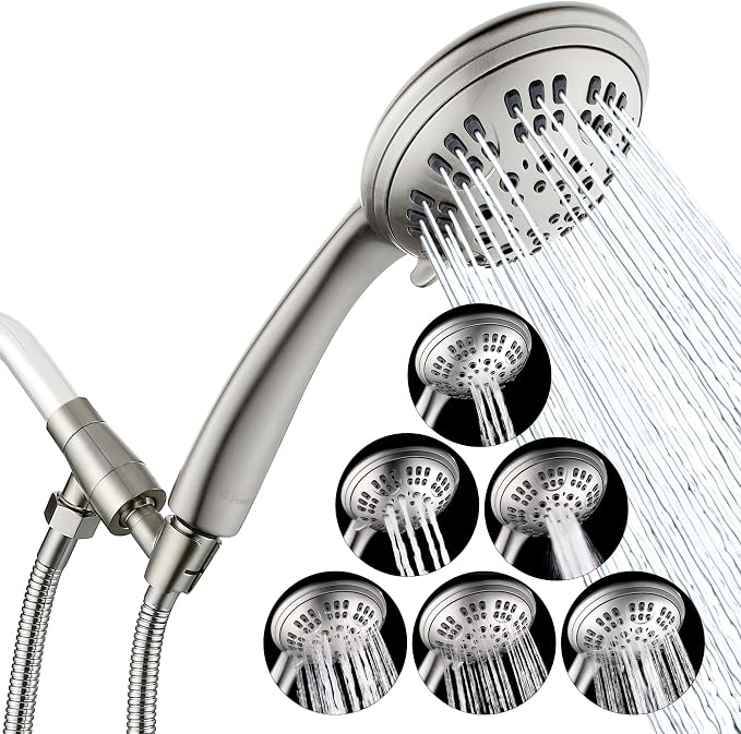 G-Promise High Pressure Shower Head 6 Spray Setting by G-Promise