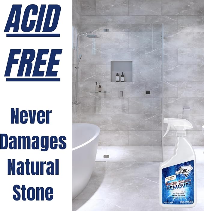 Black Diamond Stoneworks Natural Stone Shower Soap Scum Remover Spray. - Image 5