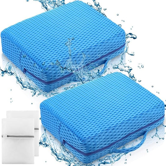 2 Pcs Hot Tub Booster Seat Weighted Spa Bathtub Booster Cushion by Threehoney