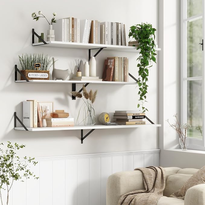 12 Inch Deep Floating Shelves, 30W x 12D Wall Shelves - Image 6