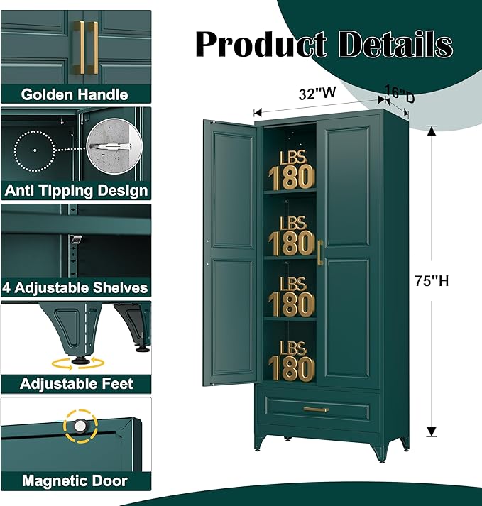 75" Kitchen Pantry Cabinet - Image 3