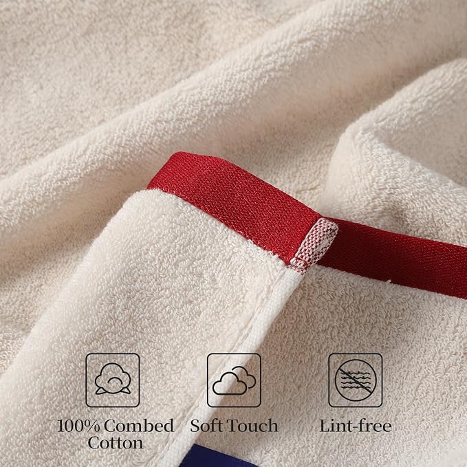 REDKISS 2 Pack 100% Cotton Bath Towels - Image 6