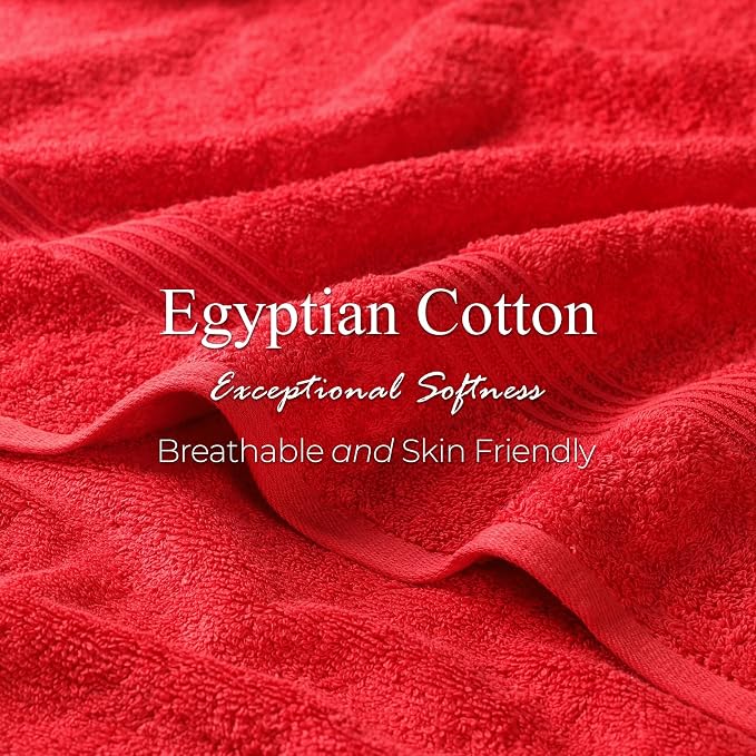 Superior Egyptian Cotton Face Towel/Washcloth Set, Small Towels - Image 5