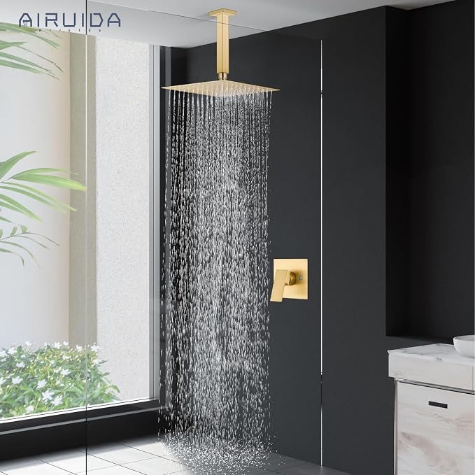 Airuida Shower Faucet Set and Handle Set Single Function Shower Trim Kit - Image 3