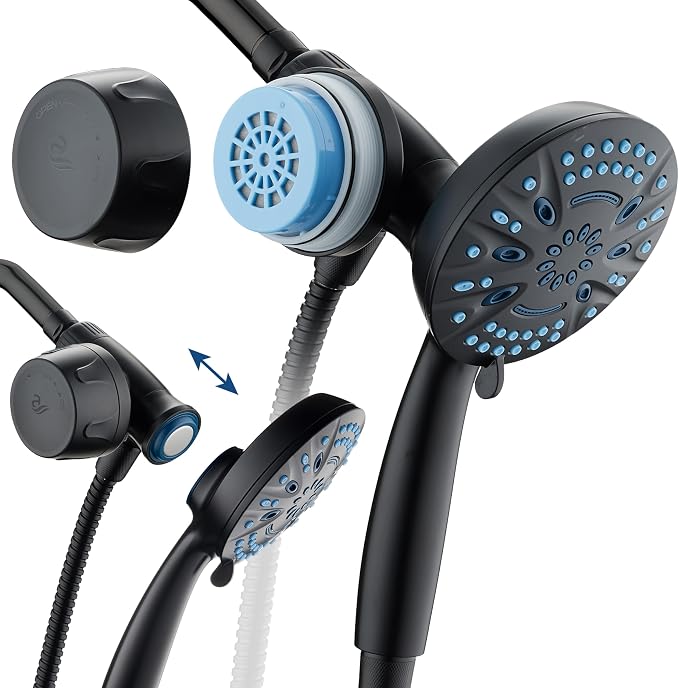AquaCare Magneton 8-setting Magnetic Docking Hand Shower by HotelSpa