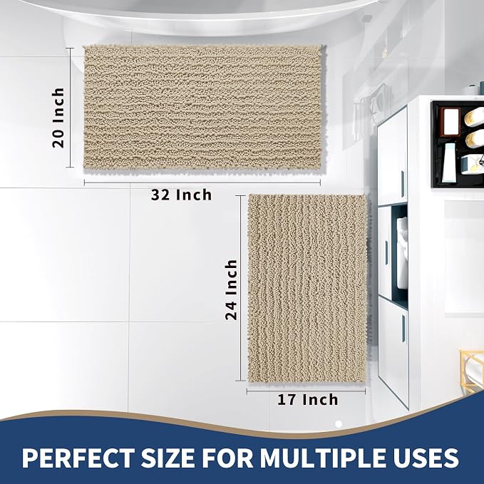 Yimobra Bathroom Rugs Sets 2 Piece - Image 2