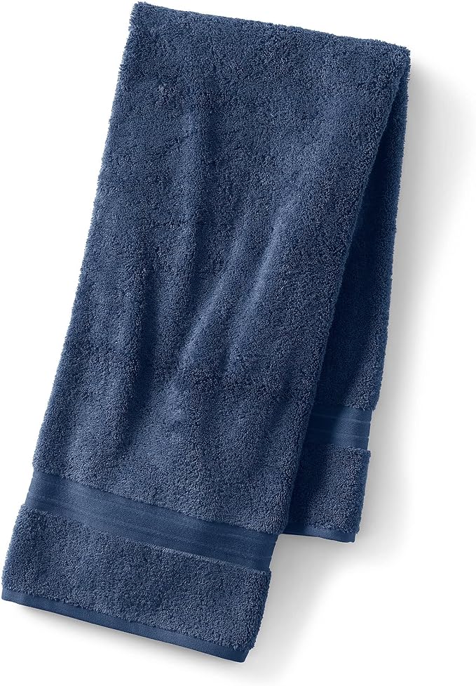 Lands' End Supima Towel Deep Sea Navy Bath- Bath Towel by LandsEnd