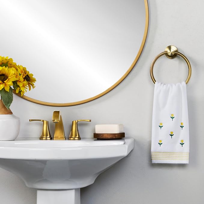 SKL Home Staggered Blossoms Hand Towel 2pc Set - Image 2