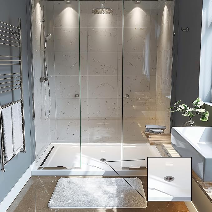Westbrass SP6036WP-26 60" x 36" 3-Wall Shower Pan - Image 11